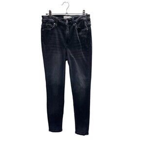 Bohme Jeans Women's Size 28 Black Cotton Blend Tapered Leg